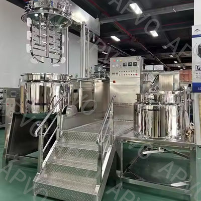 কেনা উচ্চ সান্দ্রতা পণ্য জন্য একক / ডাবল মিশ্রণ উপায় ভ্যাকুয়াম emulsifier homogenizer online manufacture