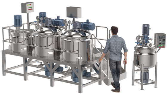 acheter SS316/304 Mélangeur de détergent liquide avec élévation hydraulique et double veste online manufacture
