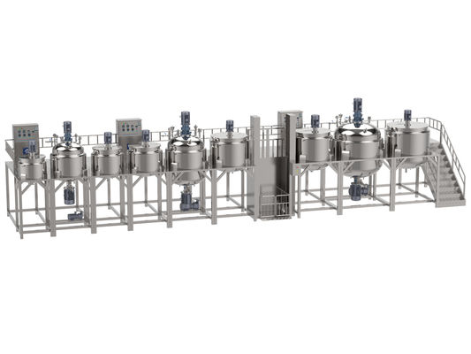 kopen Vacuüm emulgerende mixer Tandspats maken machine met hydraulische tillen online manufacture