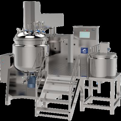 kaufen Cosmetic Cream Production Homogenizer Vacuum Emulsifier Mixer Lotion Mixing Machine With Steam Heating online manufacture