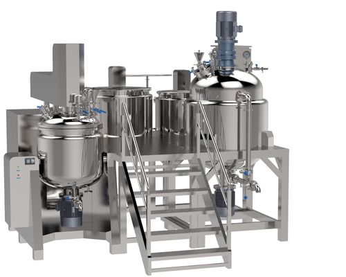 comprar Vacuum Toothpaste Emulsifier Homogenizer Hair Color Making Machine Vacuum Emulsifier For Body Cream Up Mixing online manufacture