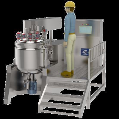 Beli Mesin Pembuatan Krim Wajah Vacuum Mixer Vacuum Homogenizing Emulsifier Salep Emulsifying Homogenizer online manufacture