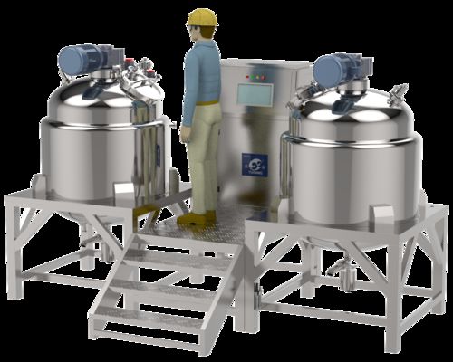 comprare Nuovo miscelatore omogeneizzatore emulsionante sottovuoto per crema gelatina macchina per miscelazione emulsione sottovuoto online manufacture