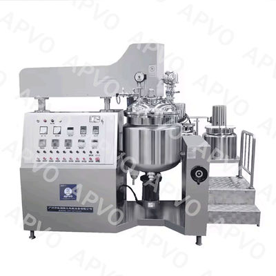 200L Jenis Tetap Kosmetik Homogenizer Mixer Vacuum Homogenizing Emulsifier