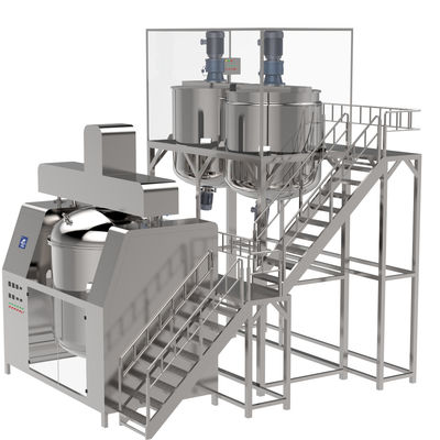 Machine hydraulique de levage pour mélangeur de détergent liquide, y compris le système sous vide