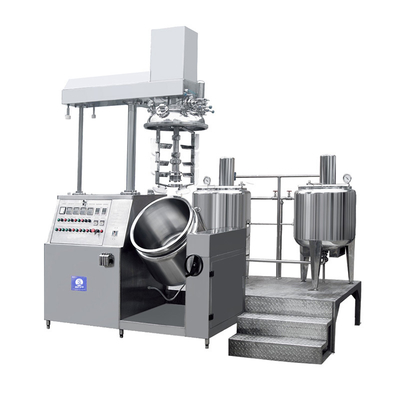 Vacuum Mayonnaise Cosmetic Cream Production Homogenizer Machine With Hydraulic Lift System For Chemical Applications