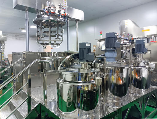 Toothpaste Making Machine Vacuum Emulsifier ,Toothpaste Production Line Toothpaste Equipment Emulsion High Shear Homogenizer