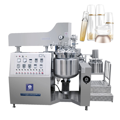 Vacuum Homogenizing Emulsifying Mixer Machine Lotion Sunscreen Cosmetic Production Processing Mixing Tank Equipment