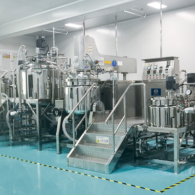 Cosmetic Cream Paste Making Production Equipment Vacuum Emulsifying Homogenizer Machine