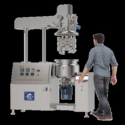 Factory direct Vacuum Emulsifying and Homogenizing Machine Manufacturing Emulsifying Machine Mayonnaise Hydraulic Lifting Emulsifying Mixer