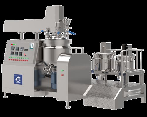 Vacuum Mixing Emulsifying Equipment for Cosmetic Cream Ointment Lotion Making 220V Gear Bearing Components