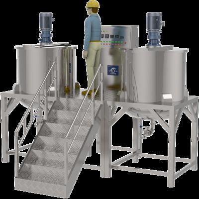 Usine de production de sauce tomate avec mélangeur homogénéisateur émulsifiant sous vide de qualité alimentaire, machine à fabriquer de la mayonnaise