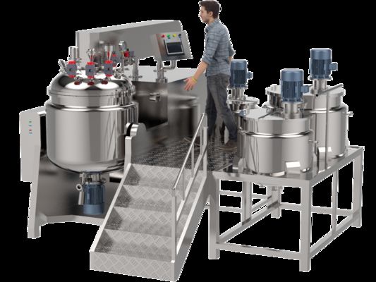 Hot Selling Vacuum Toothpaste Emulsifier Homogenizer Hair Color Making Machine Vacuum Emulsifier For Body Cream Up Mixing