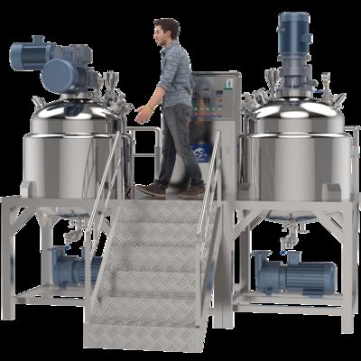 CE High Shear Vacuum Emulsifier Machine Skin Cosmetic Cream Making Machine Cooling Heating Homogenizer Mixer Mixing Equipment