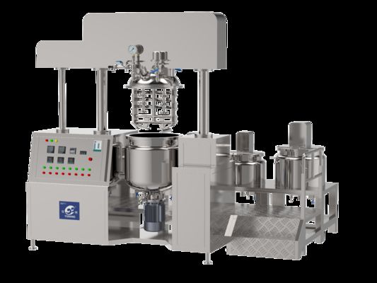 Aloe Vera Production Line Cosmetic Cream Vacuum Emulsifying Mixer Toothpaste Making Machine