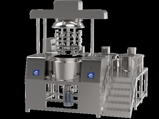 Factory Toothpaste Making Chemicals Machine Production Line Vacuum Homogenizer Emulsifying Mixer Cosmetic Soap Blender Machine